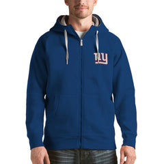 New York Giants Antigua Victory Full-Zip Hoodie - Royal Hoodies