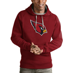 Arizona Cardinals Antigua Victory Pullover Hoodie - Cardinal Hoodies