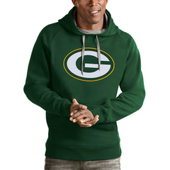Green Bay Packers Antigua Victory Pullover Hoodie - Green Hoodies
