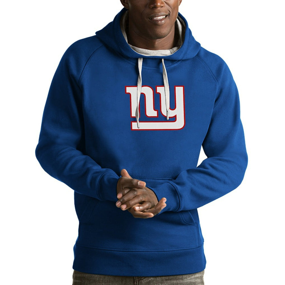 New York Giants Antigua Victory Pullover Hoodie - Royal Hoodies