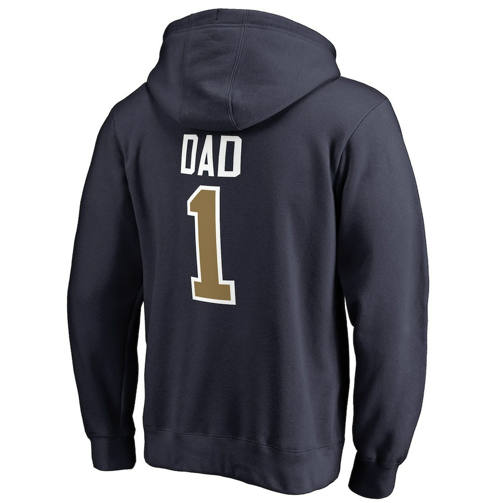 New Orleans Pelicans #1 Dad Pullover Hoodie Navy