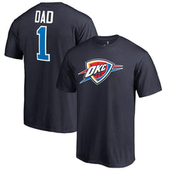 Oklahoma City Thunder #1 Dad T-Shirt Navy outlet