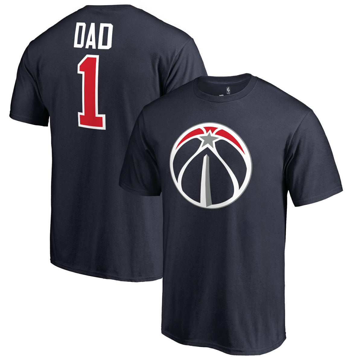 Washington Wizards #1 Dad T-Shirt Navy outlet