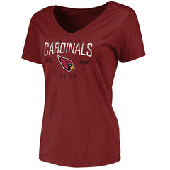 Arizona Cardinals Women's Live For It V-Neck T-Shirt - Cardinal T-shirts