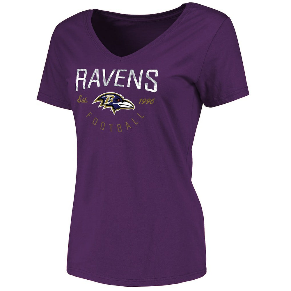 Baltimore Ravens Women's Live For It T-Shirt - Purple T-shirts