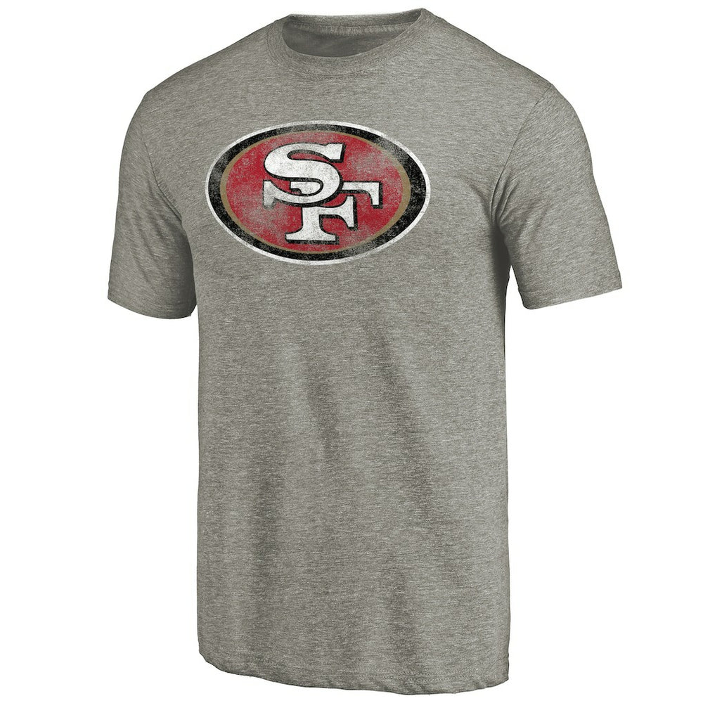 San Francisco 49ers Distressed Team T-Shirt - Ash T-shirts