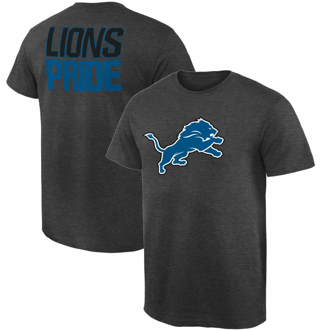 Detroit Lions Rally Logo T-Shirt - Heathered Gray T-shirts