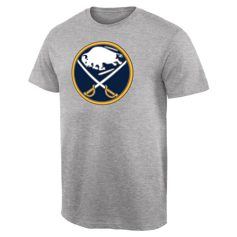 Buffalo Sabres Team Primary Logo T-Shirt - Ash | US 2484616