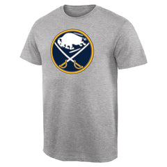 Buffalo Sabres Team Primary Logo T-Shirt - Ash | US 2484616