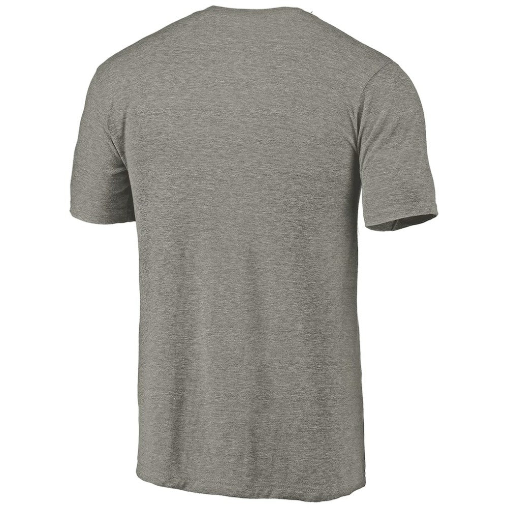 Colorado Avalanche Distressed Team Logo Tri-Blend T-Shirt - Ash | US 2485135
