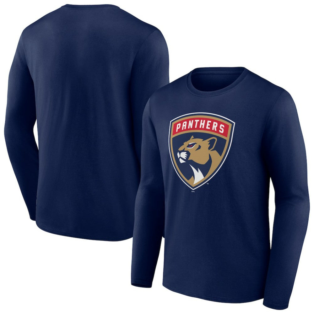 Florida Panthers New Logo Long Sleeve T-Shirt - Navy | US 2486977