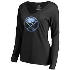 Buffalo Sabres Women's Pond Hockey Long Sleeve T-Shirt - Black | US 2490578