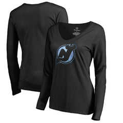 New Jersey Devils Women's Pond Hockey Long Sleeve T-Shirt - Black | US 2490592