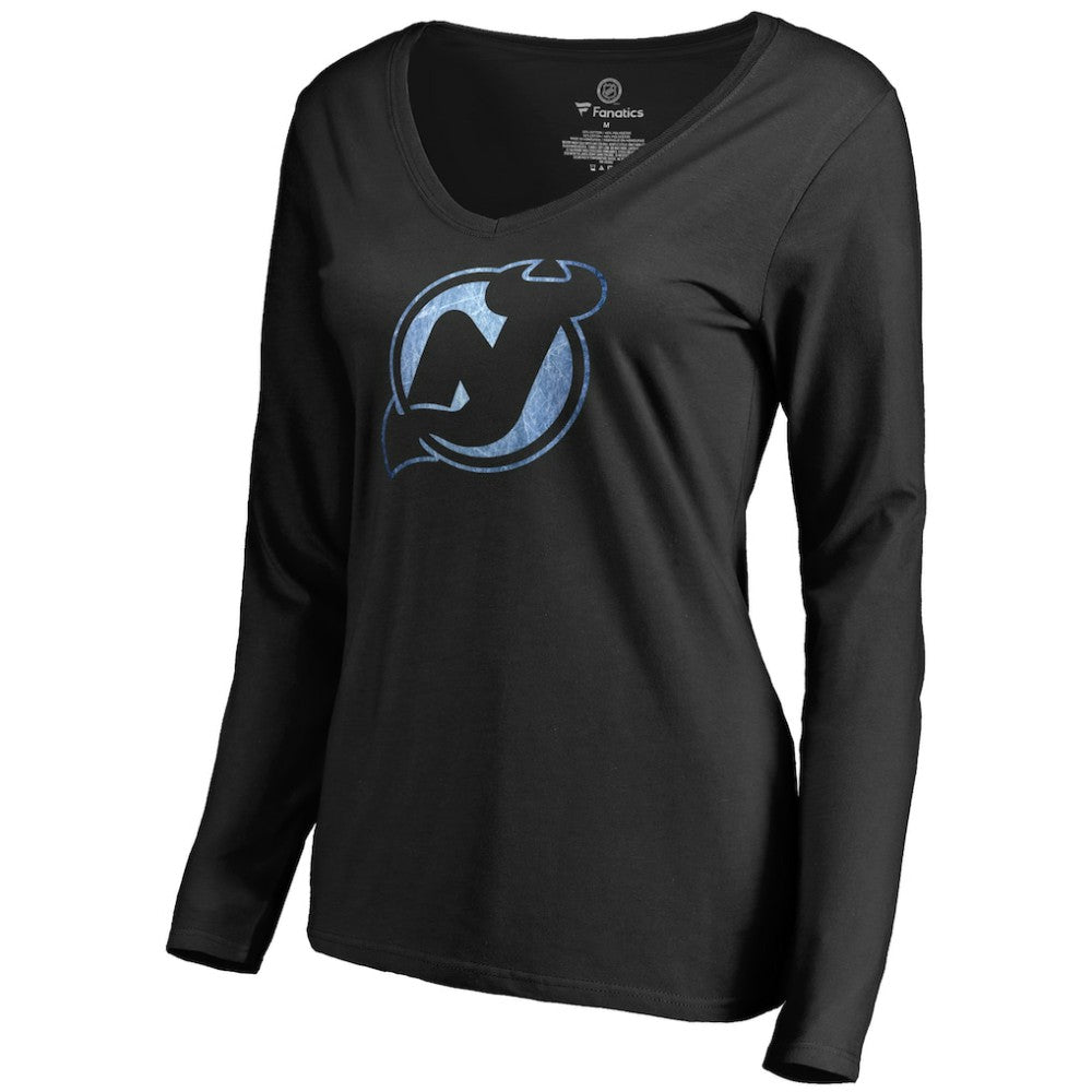 New Jersey Devils Women's Pond Hockey Long Sleeve T-Shirt - Black | US 2490592