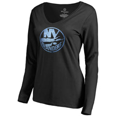 New York Islanders Women's Pond Hockey Long Sleeve T-Shirt - Black | US 2490593