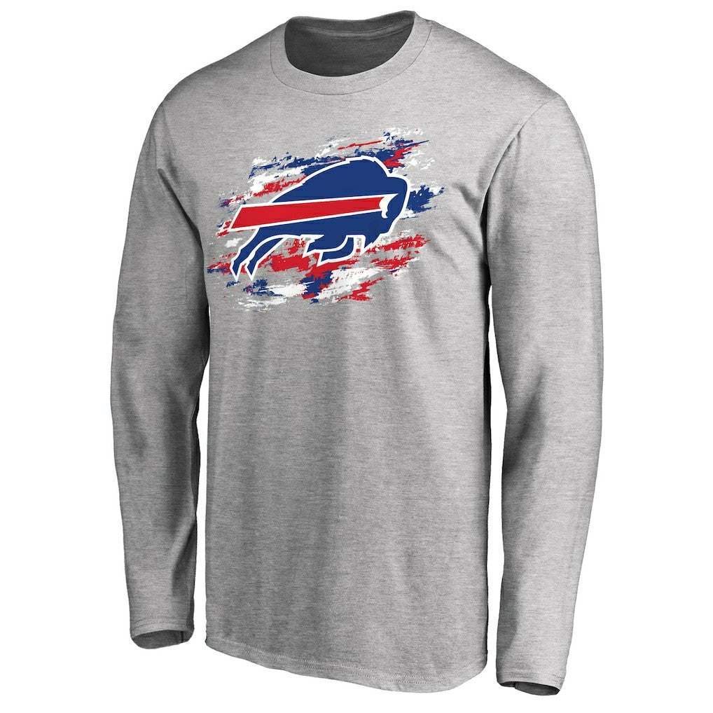 Buffalo Bills True Colors Long Sleeve T-Shirt - Ash T-shirts