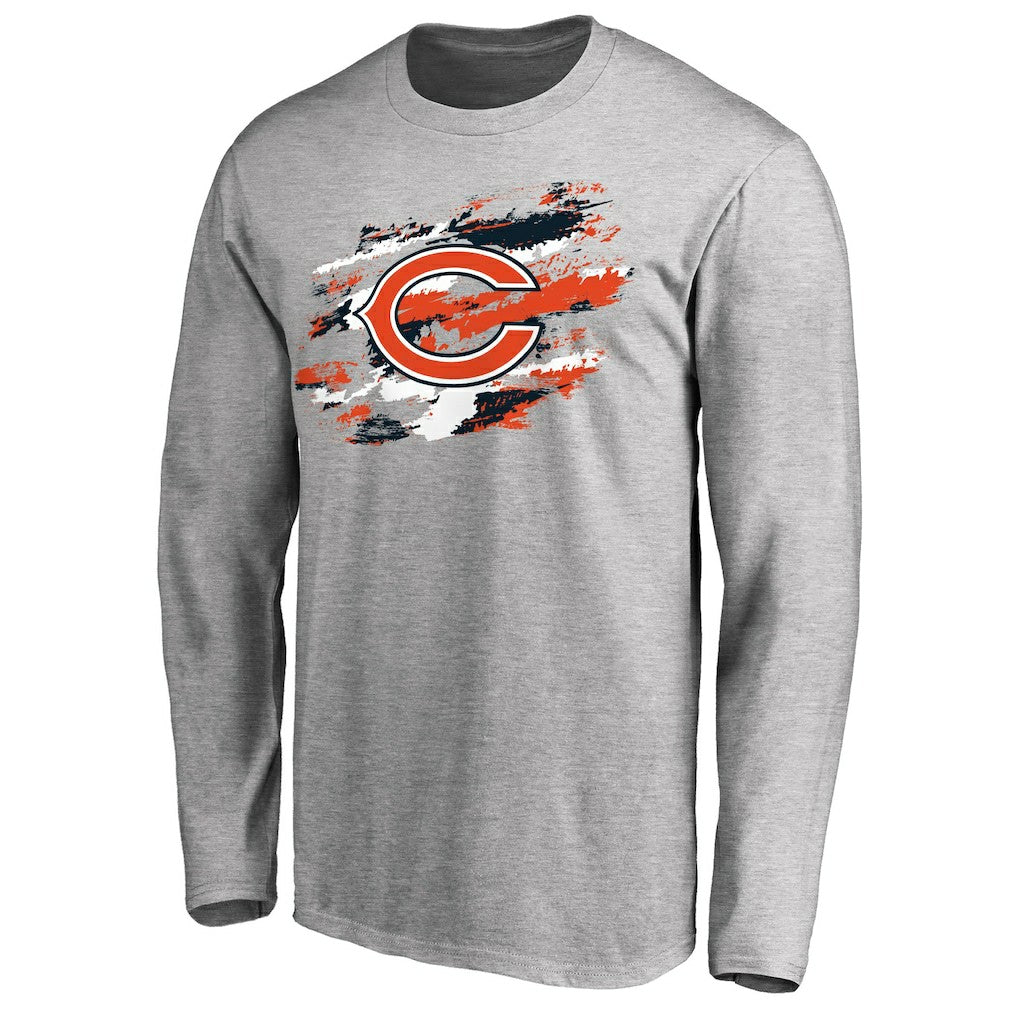 Chicago Bears True Colors Long Sleeve T-Shirt - Ash T-shirts