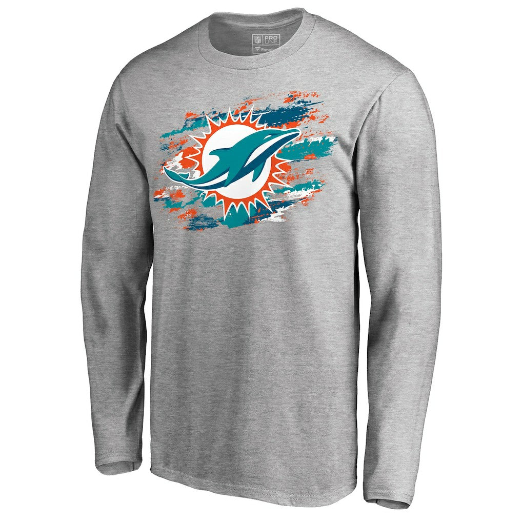 Miami Dolphins True Colors Long Sleeve T-Shirt - Ash T-shirts
