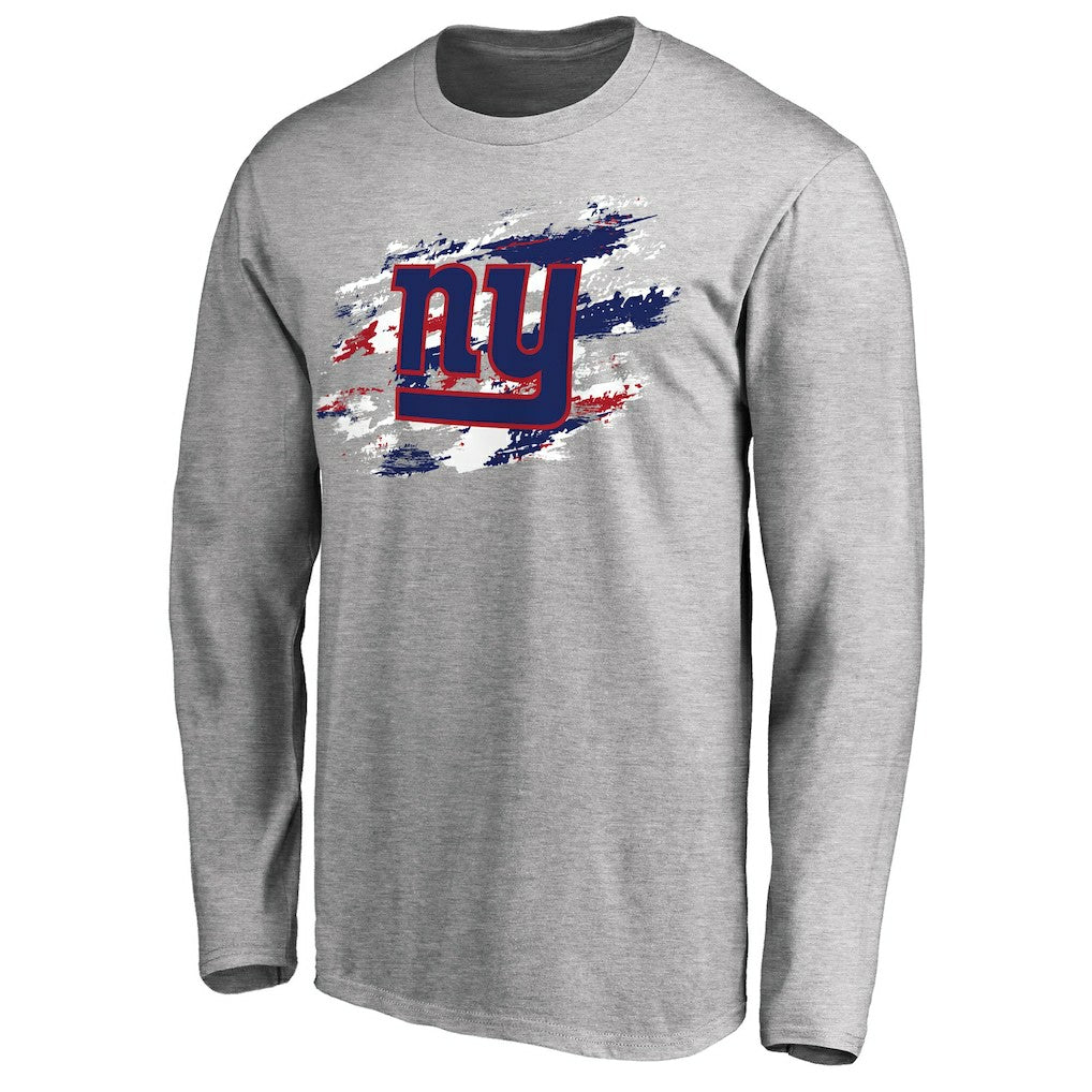 New York Giants True Colors Long Sleeve T-Shirt - Ash T-shirts