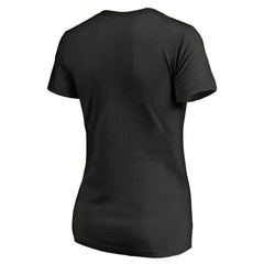 Arizona Cardinals Women's Primary Team Logo V-Neck T-Shirt - Black T-shirts