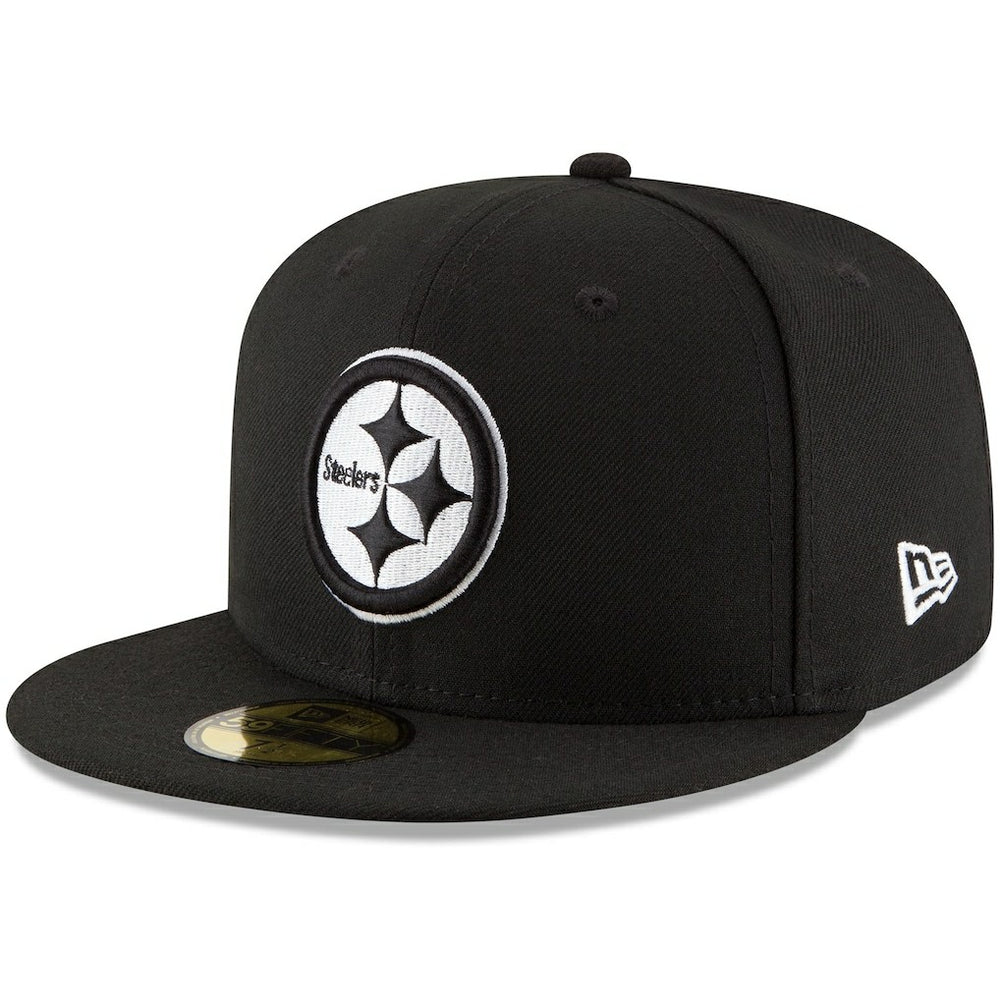 Pittsburgh Steelers New Era B-Dub 59FIFTY Fitted Hat - Black Hats