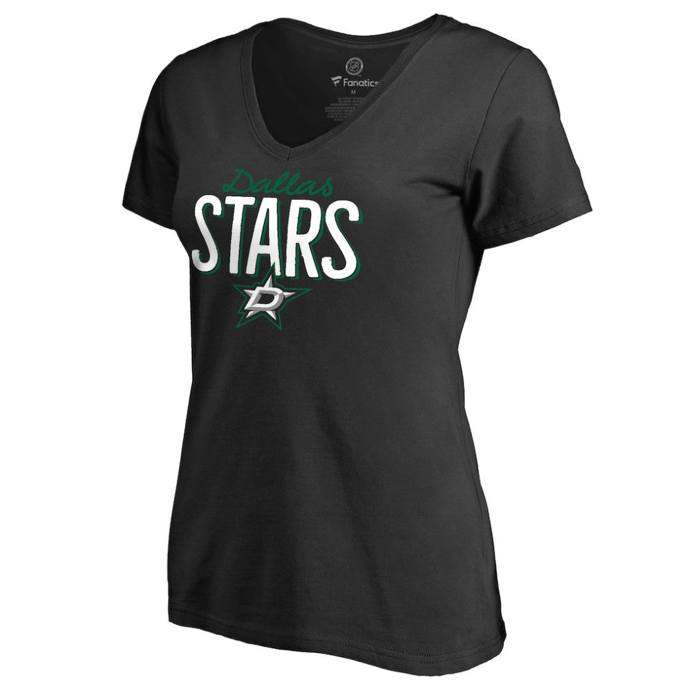 Dallas Stars Women's Nostalgia T-Shirt - Black | US 2516228