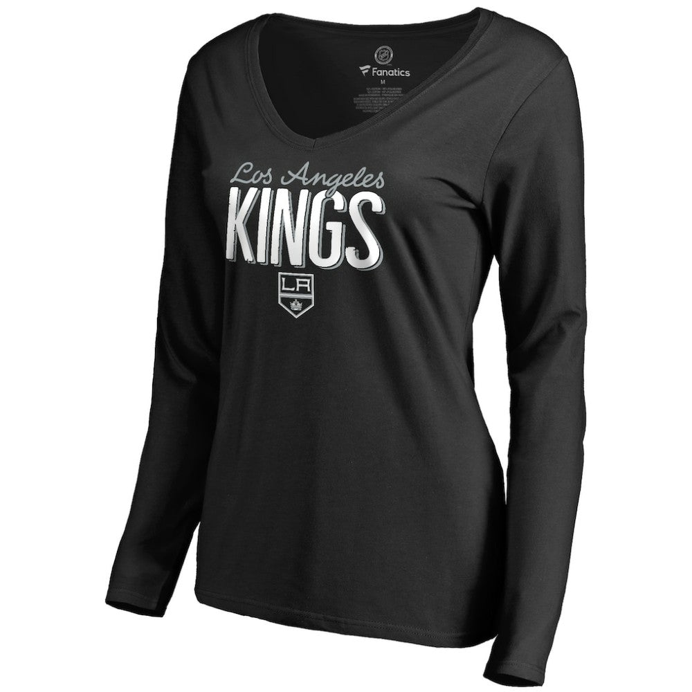 Los Angeles Kings Women's Nostalgia Long Sleeve T-Shirt - Black | US 2516261