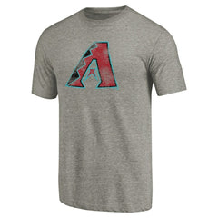 Arizona Diamondbacks Distressed Team Tri-Blend T-Shirt - Ash T-shirts