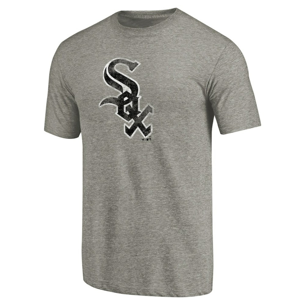 Chicago White Sox Distressed Team Tri-Blend T-Shirt - Ash T-shirts