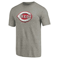 Cincinnati Reds Distressed Team Tri-Blend T-Shirt - Ash T-shirts