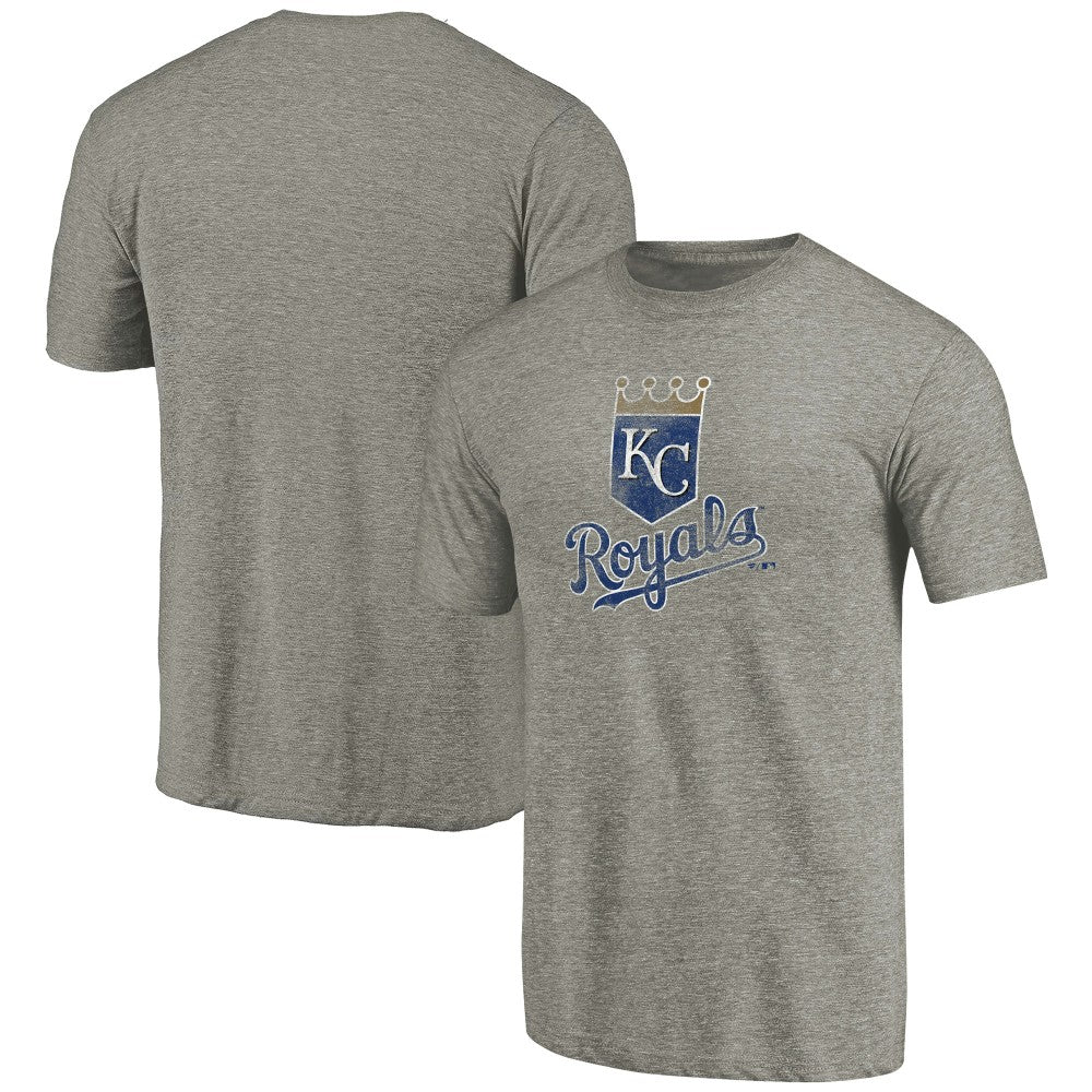 Kansas City Royals Distressed Team Tri-Blend T-Shirt - Ash T-shirts