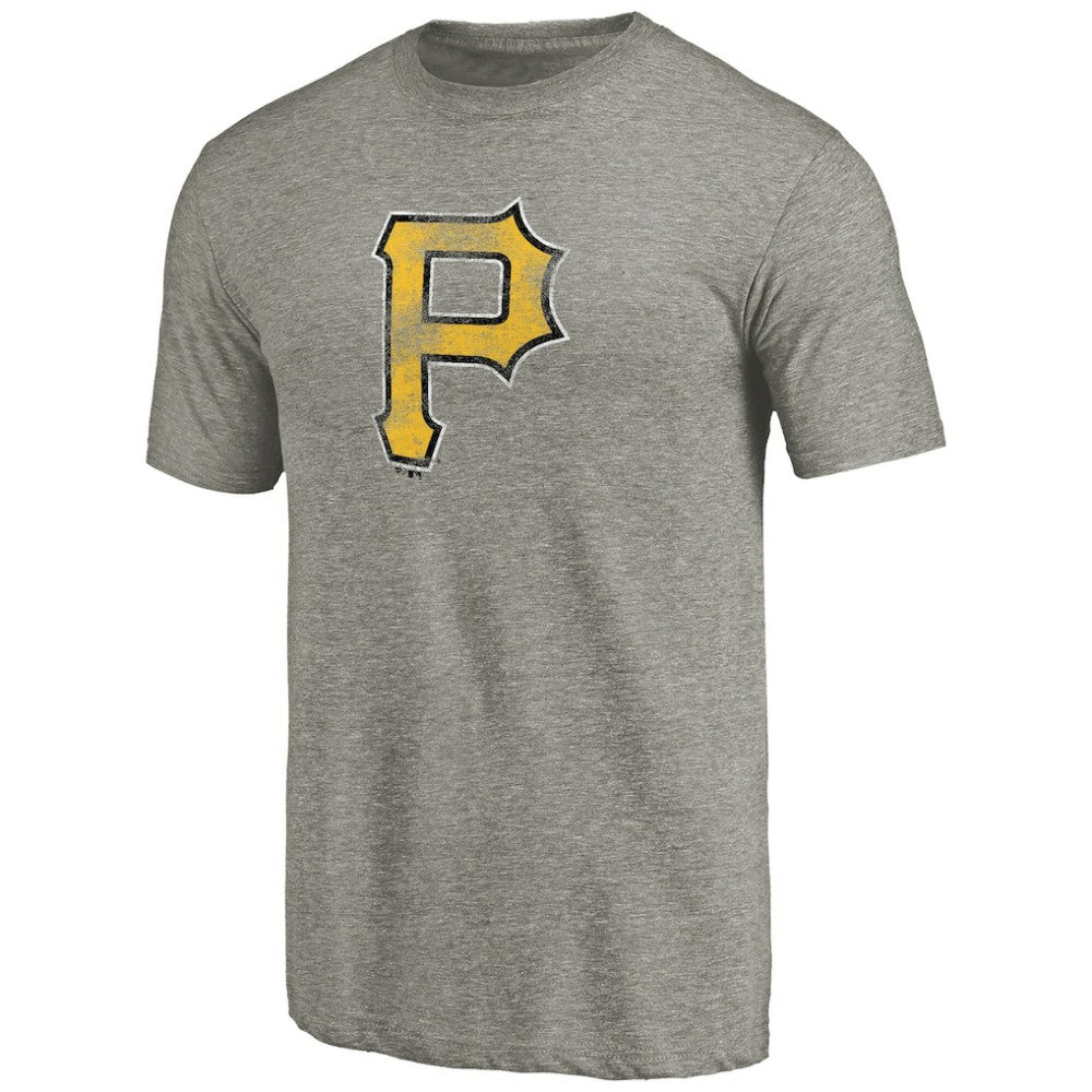 Pittsburgh Pirates Distressed Team Tri-Blend T-Shirt - Ash T-shirts
