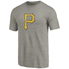 Pittsburgh Pirates Distressed Team Tri-Blend T-Shirt - Ash T-shirts