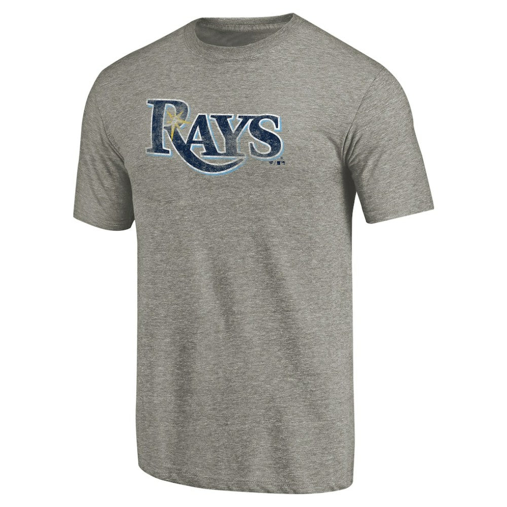 Tampa Bay Rays Distressed Team Tri-Blend T-Shirt - Ash T-shirts