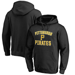 Pittsburgh Pirates Victory Arch Pullover Hoodie - Black Hoodies