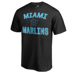 Miami Marlins Victory Arch T-Shirt - Black T-shirts
