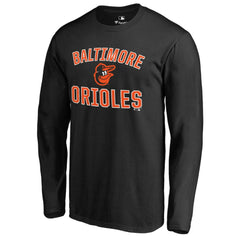 Baltimore Orioles Victory Arch Long Sleeve T-Shirt - Black T-shirts