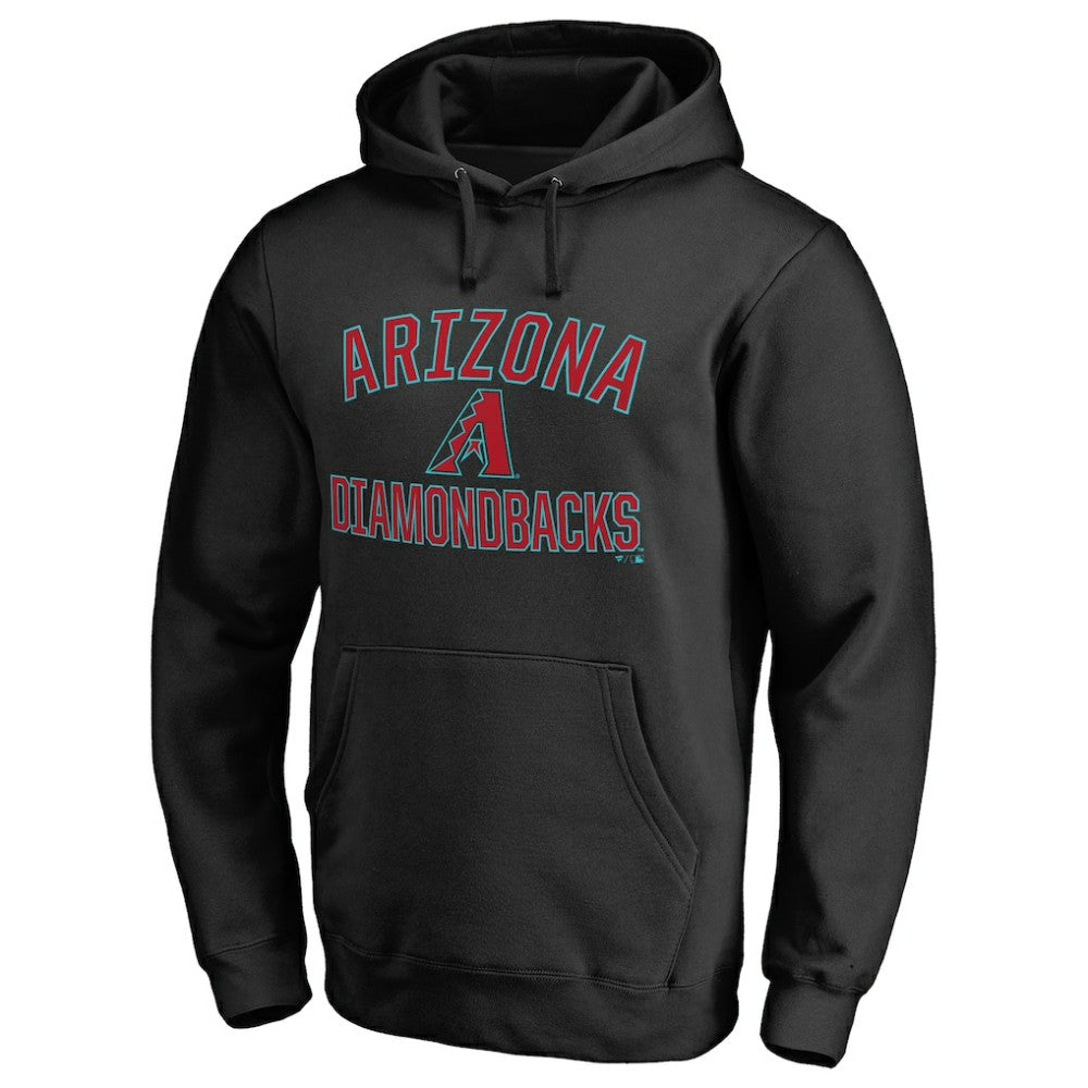 Arizona Diamondbacks Victory Arch Pullover Hoodie - Black Hoodies