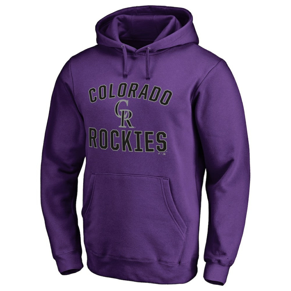 Colorado Rockies Victory Arch Pullover Hoodie - Purple Hoodies