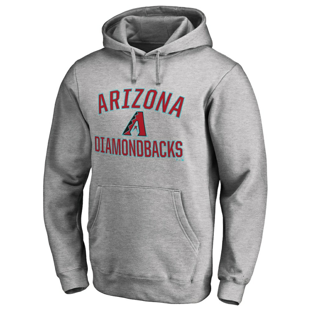 Arizona Diamondbacks Victory Arch Pullover Hoodie - Ash Hoodies