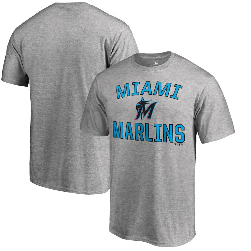 Miami Marlins Victory Arch T-Shirt - Ash T-shirts