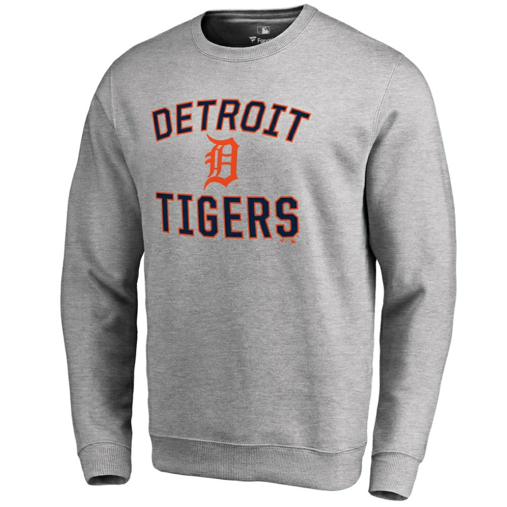 Detroit Tigers Victory Arch Pullover Sweatshirt - Ash Pullover