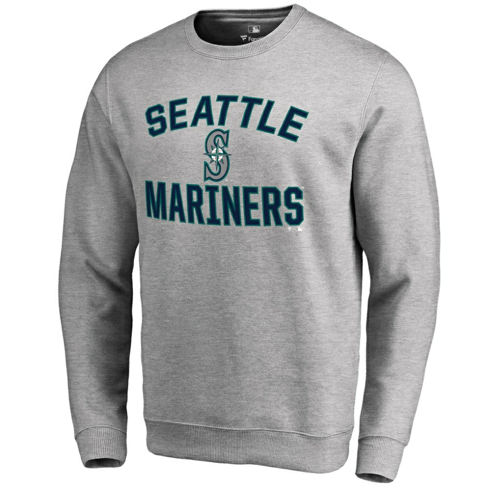 Seattle Mariners Victory Arch Pullover Sweatshirt - Ash Pullover