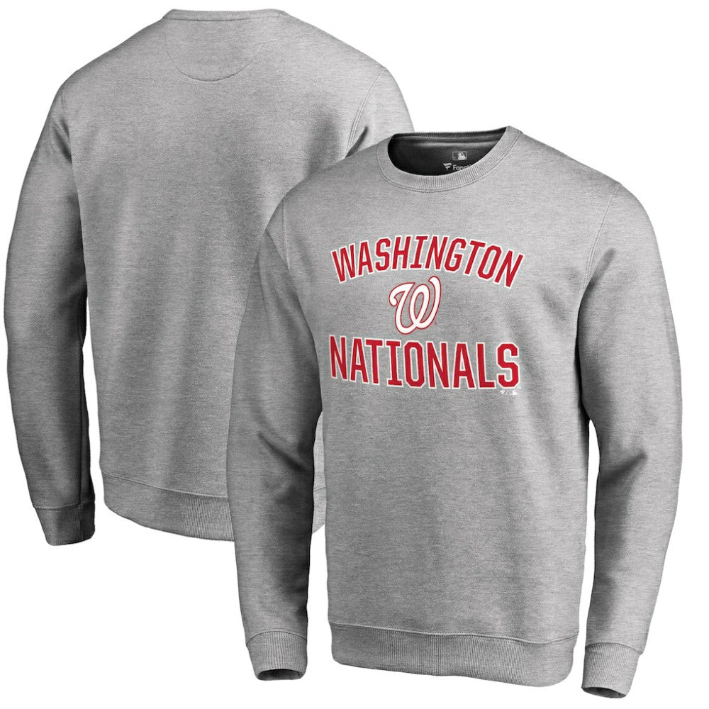 Washington Nationals Victory Arch Pullover Sweatshirt - Ash Pullover