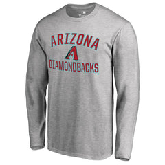 Arizona Diamondbacks Victory Arch Long Sleeve T-Shirt - Ash T-shirts