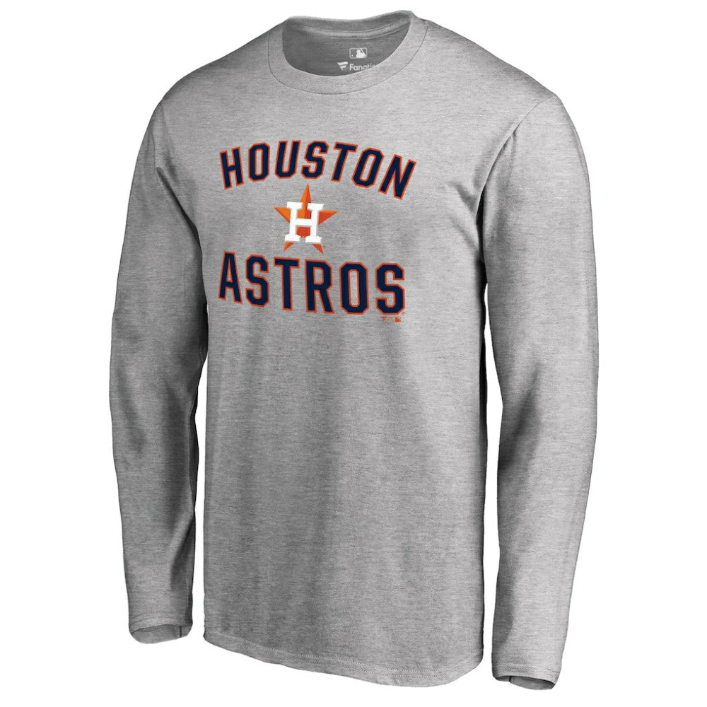 Houston Astros Victory Arch Long Sleeve T-Shirt - Ash T-shirts