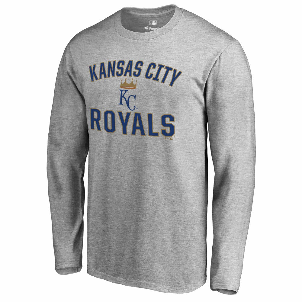 Kansas City Royals Victory Arch Long Sleeve T-Shirt - Ash T-shirts