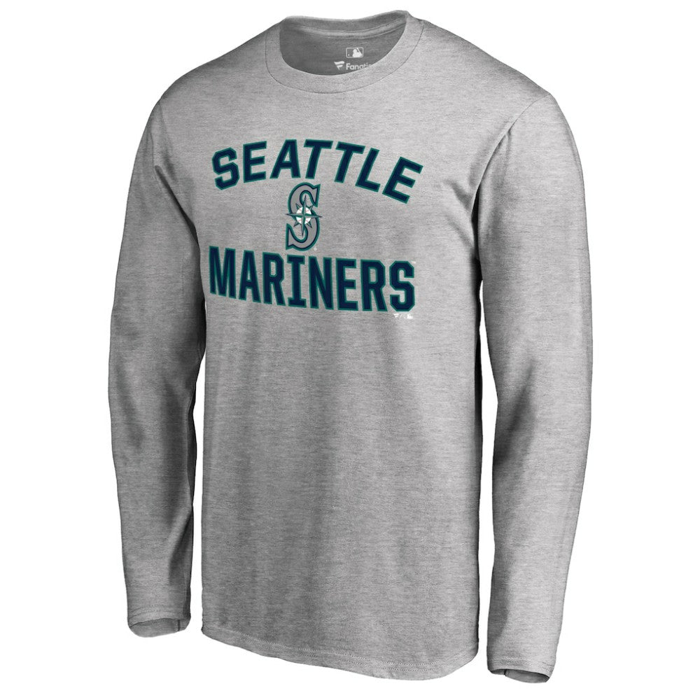 Seattle Mariners Victory Arch Long Sleeve T-Shirt - Ash T-shirts