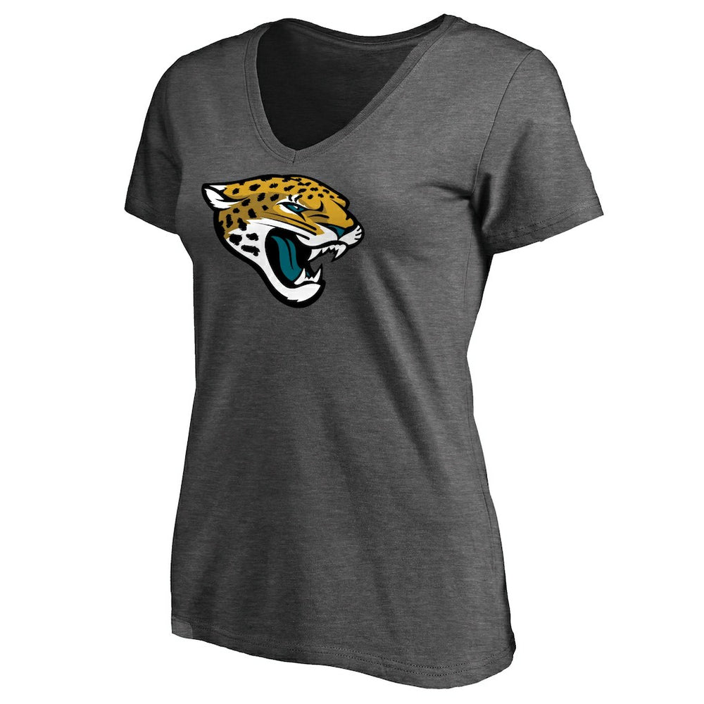 Jacksonville Jaguars Women's Team Logo T-Shirt - Heathered Gray T-shirts
