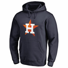 Houston Astros Official Logo Fitted Pullover Hoodie - Navy Hoodies